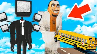 CARS vs Skibidi Toilet vs Tv Man (Teardown Mods)