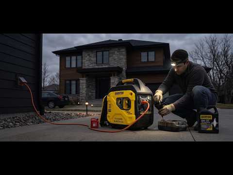 3rd Run 4h test  & Oil change Champion 4000W Dual Fuel Electric Start Inverter Gen Costco 201567