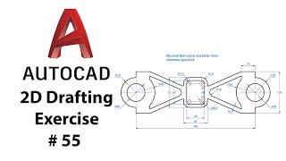 AutoCAD 2D Drafting Exercise # 55  Basic to Advance in Hindi