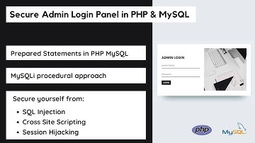 Secure Admin Login Page in PHP