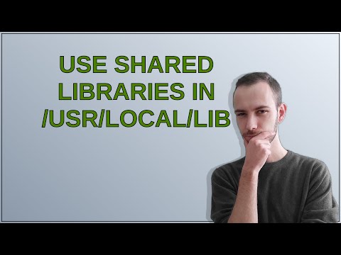 Unix: Use shared libraries in /usr/local/lib
