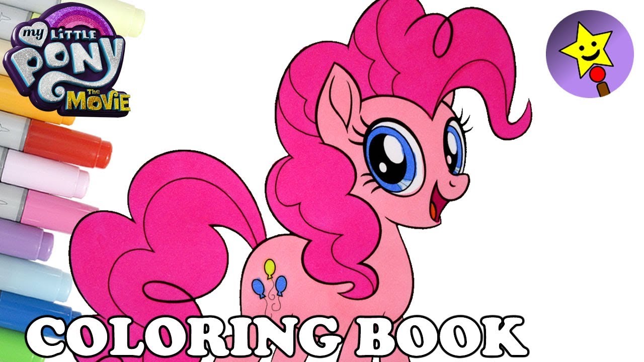 Pinkie Pie Coloring Book MLP My Little Pony The Movie Coloring Page ...