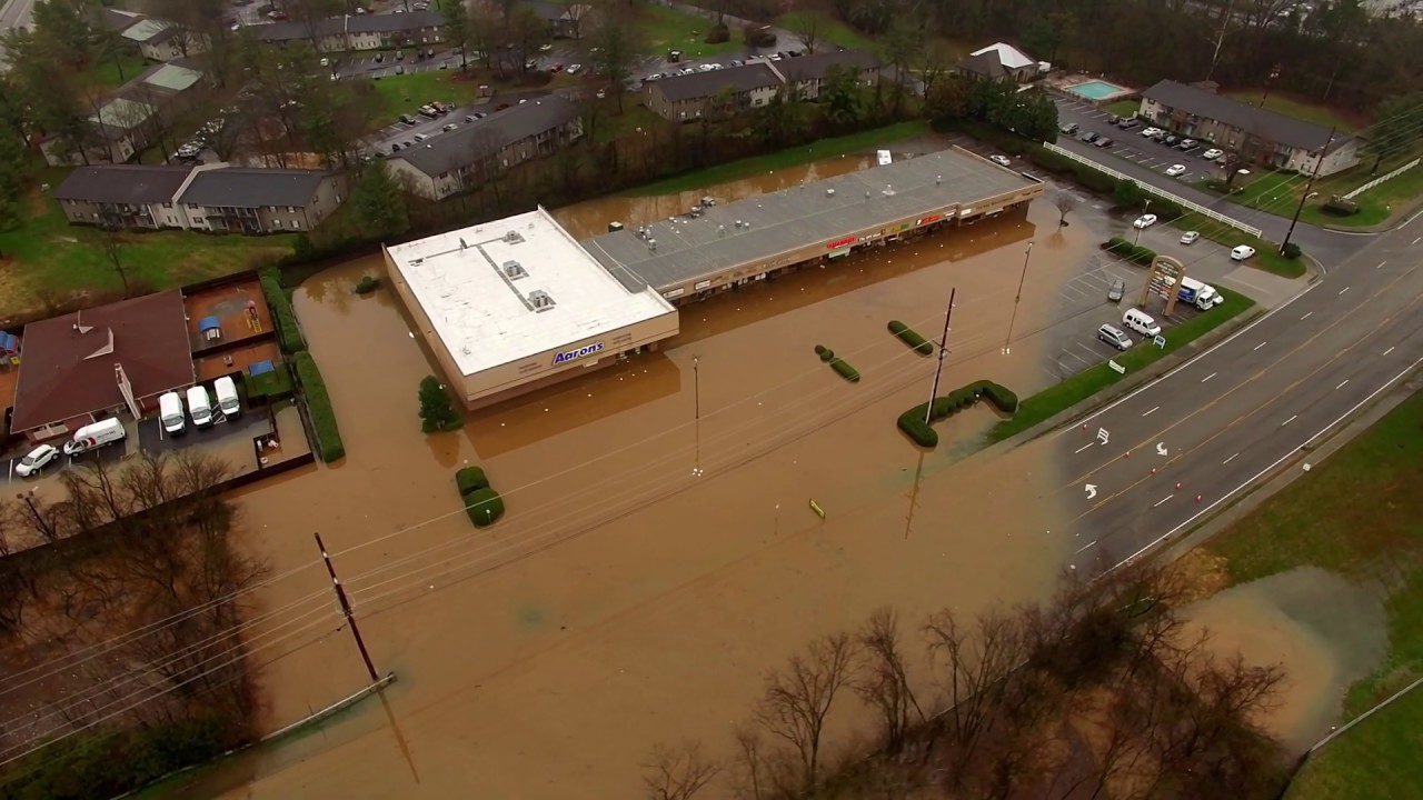 FLOOD Cedar Bluff & Dutchtown Rd Knoxville, TN 02/23/2019 YouTube
