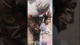 Precise Line Work: Watch a Technician Secure Steel Cable with Copper Binding! ⚡🔧↓