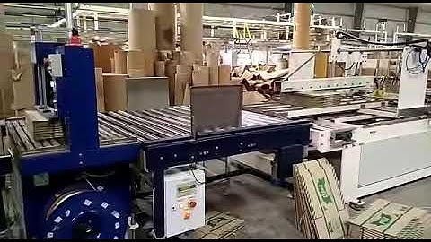 Corrugated Bundle Strapping Machine with Squaring