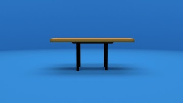 3D Folding Table - High-Quality Render (V-ray)