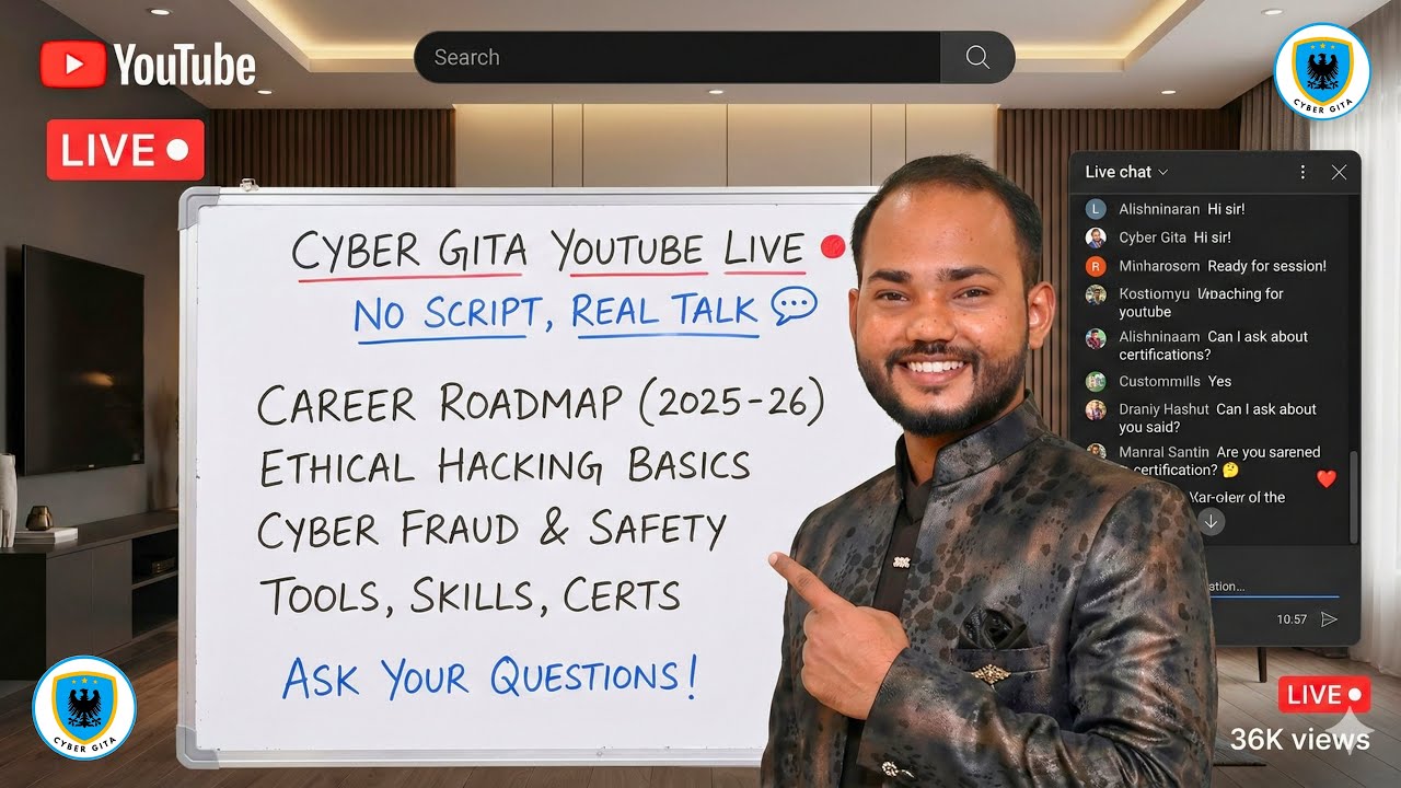 LIVE NOW | Cyber Security Career, Hacking & Safety – Ask Anything