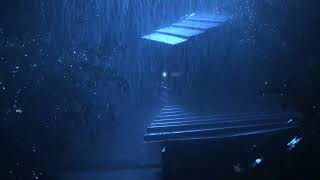 ASMR Heavy Rain Sound of Rain Roof / Relaxation Noise helps Deep Sleep / Peaceful Ambience for Chill