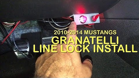 Granatelli Line Lock Install 2010-2014 Mustangs #granatellimotorsports