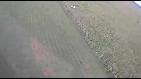 Chasing skysurfer with fpv racing drone