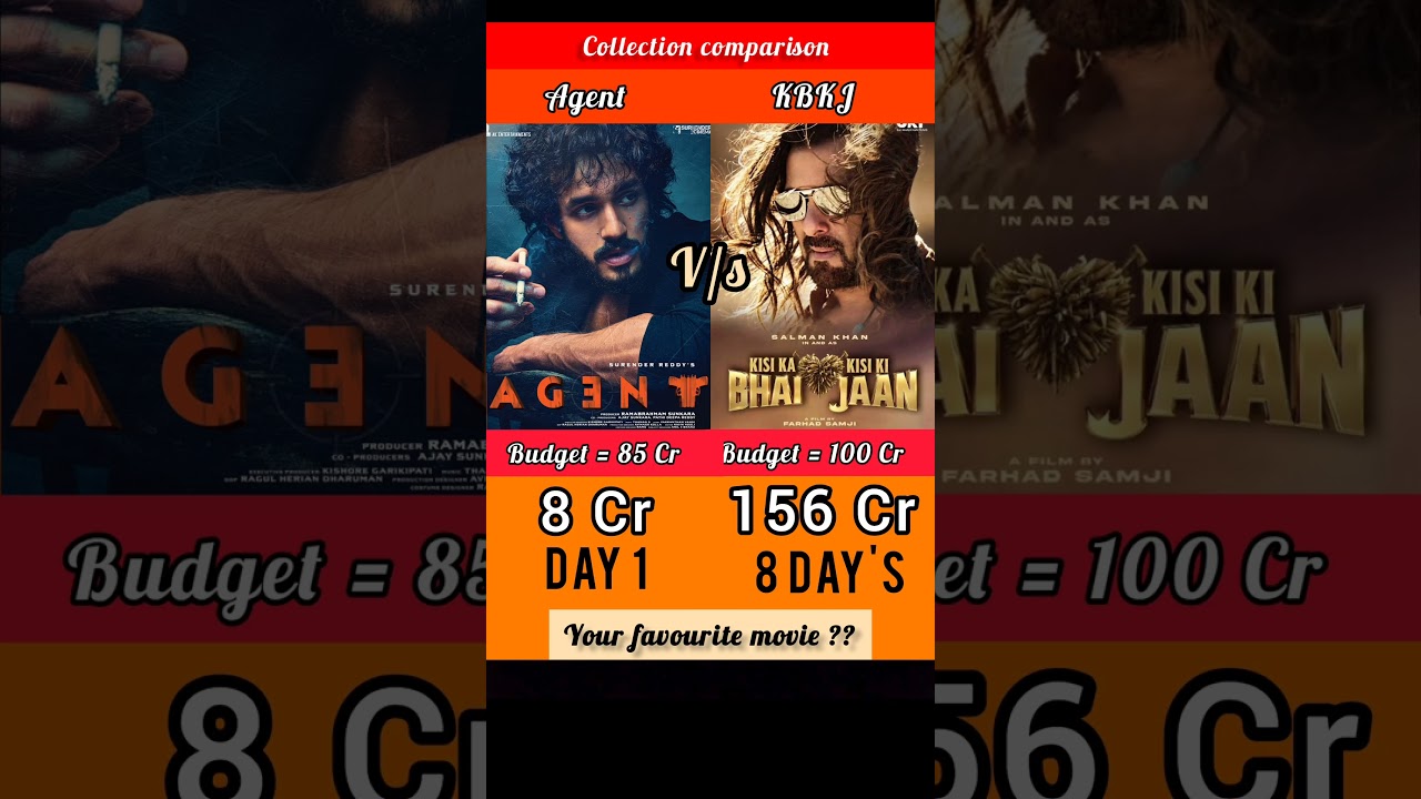 Agent Vs Kisi ka bhai kisi ki Jaan movie comparison 