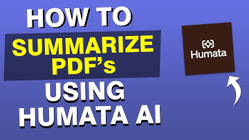 NEW*How to Summarize PDFs with Humata AI (Boost Productivity)