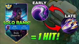 GLOBAL BRODY UNSTOPPABLE TRICK EARLY TO LATE BUILD IS REALLY BROKEN 🤯 (try this)!! | BEST SKIN 2026