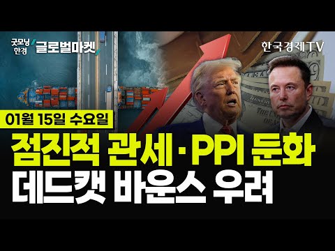 [🔴01/15 #당잠사] PPI 둔화에도 불안한 이유 | 트럼프, 대외수입청 신설 예정 | 팀트럼프, 점진적 관세인상 검토 | 비트코인 9만6천 회복 | 美 빅테크 감원 칼바람