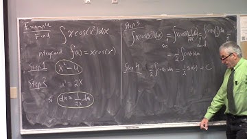 Wed Dec 3, 2025 Lecture (L37) Stewart Section 5.5 (The Substitution Rule) Part 1
