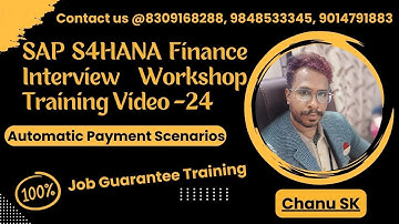 SAP S4HANA Finance Interview Workshop Training -24 - SAP FICO Interview Workshop Training