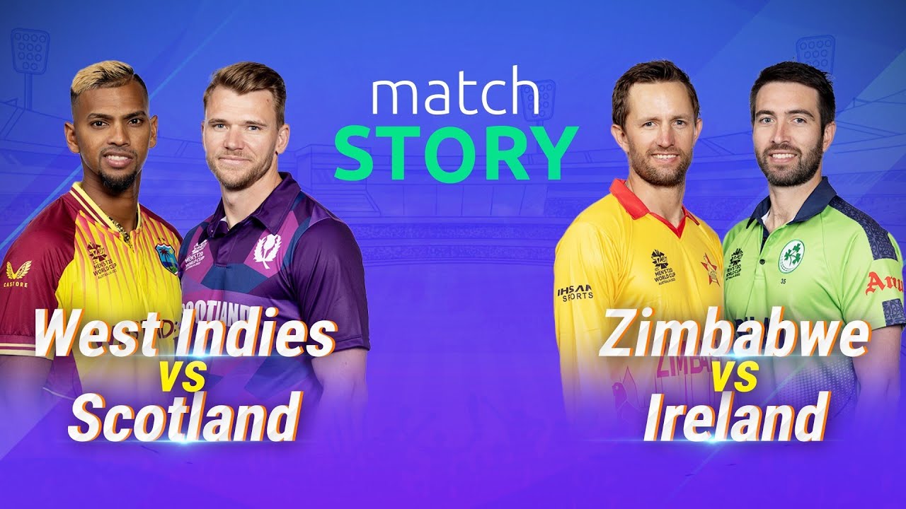 Match Story | T20 WC: Scotland shock West Indies; Zimbabwe dominate Ireland
