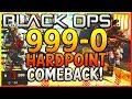Black Ops 4: "999-0 HARDPOINT COMEBACK WIN!" - Team Challenge #9! (GREATEST COMEBACK IN COD HISTORY)