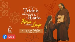 TRIDUO EN HONOR A LA BEATA MARIA LORENZA LONGO | DÍA 1 | MUJER, MAFRE Y ESPOSA