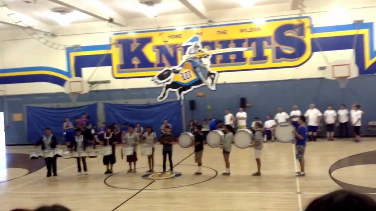 Wilson middle school drum line YouTube