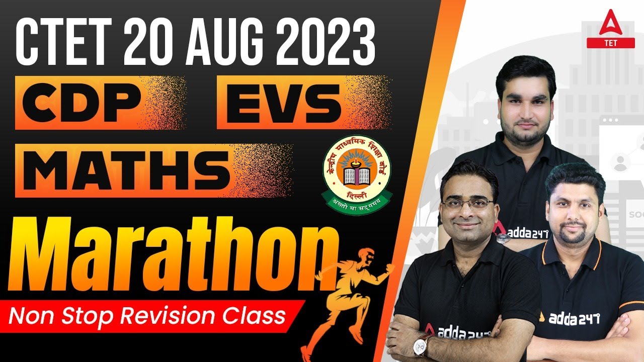 CTET 2023 | CTET CDP + EVS + MATHS Marathon | CTET Marathon Class - YouTube