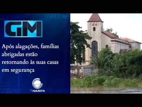 Após alagações, famílias abrigadas estão retornando às suas casas em segurança