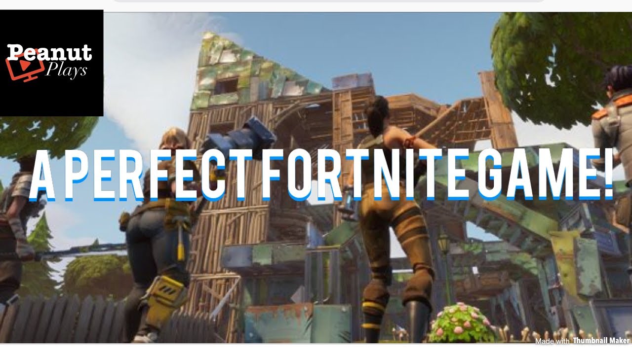 A PERFECT FORTNITE GAME!-Fortnite: Battle Royale Squads; PeanutPlays X Friends