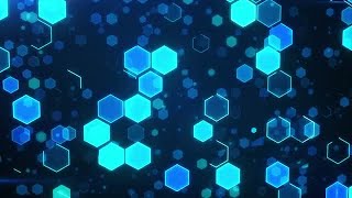Hexagonal Technology Background Loop Stock Motion Graphics