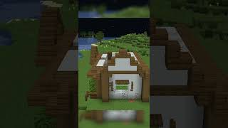 Easy Minecraft Starter House #minecraft #minecraftshorts #shorts
