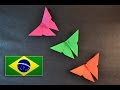 Origami: Borboleta Simples - Instruções em português PT BR