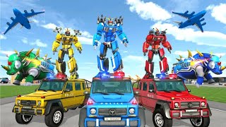 Us Police Rhino Robot Car Transform #PART3 END | Mobil Robot Badak Polisi AS | Android Games screenshot 4