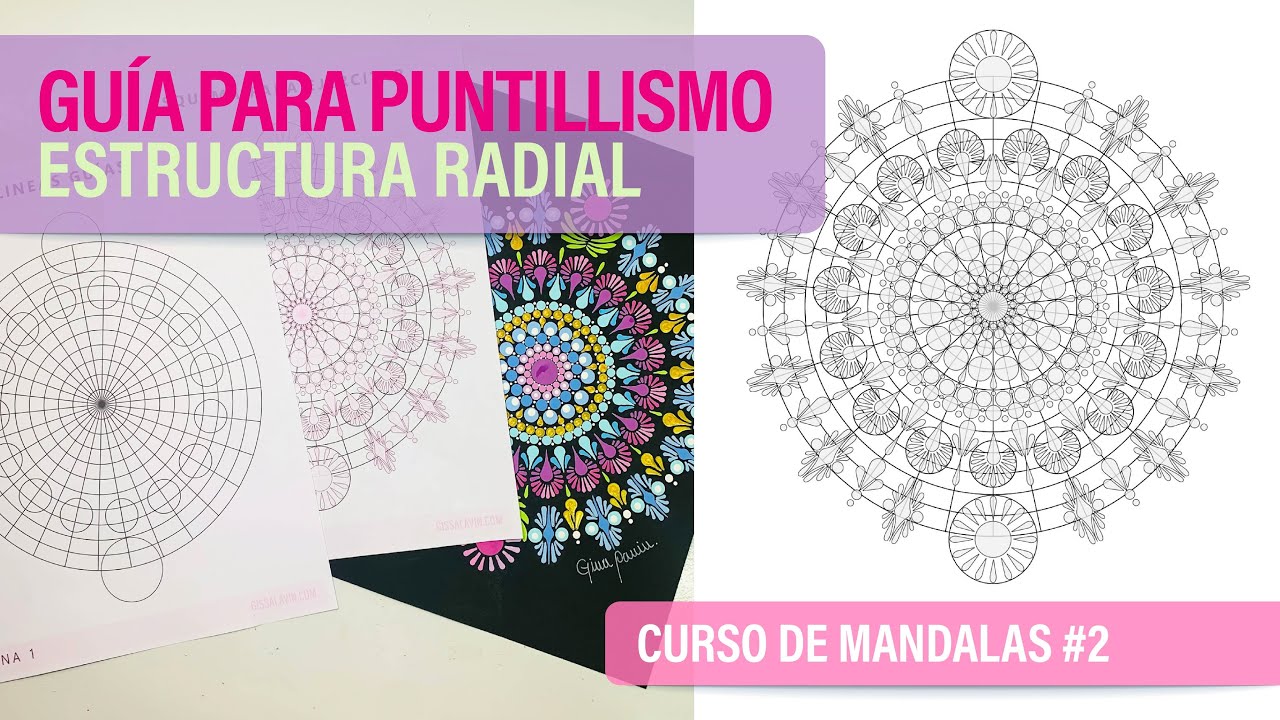 Курс по мандале, занятие 2 | Руководство по созданию простой мандалы