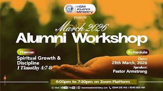 March 2026 Alumni Workshop - Spiritual Growth and Discipline (1 Timothy 4:7-8)