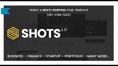 Shots - Responsive Multi-Purpose HTML5 Template by UpscaleStudio | ThemeForest Download