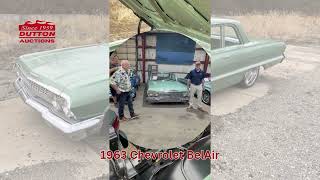 Online Only Auction - 1963 Chevrolet Belair - May 28Th 630Pm - Dutton Equipment Auctions