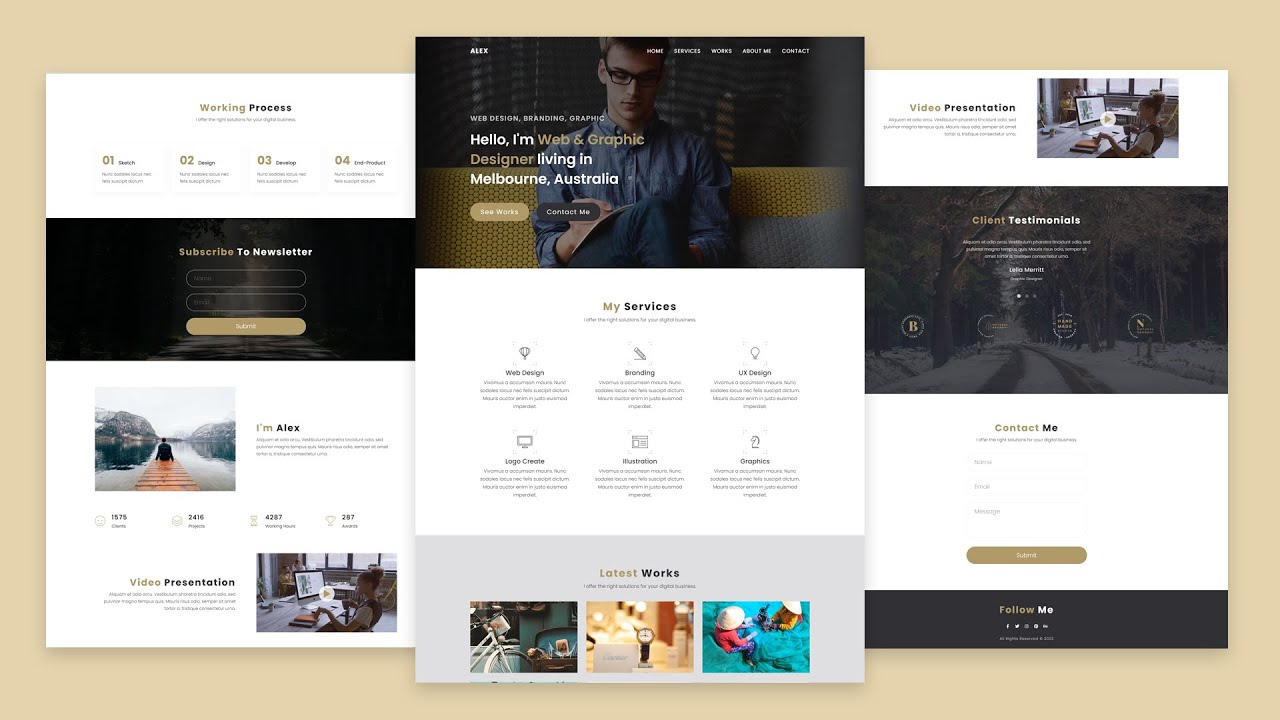 Demo: Personal Portfolio Website Tutorial Using React JS | HTML, CSS ...