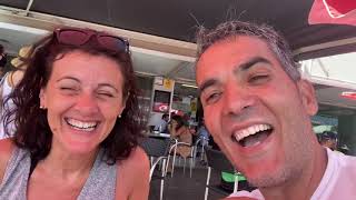 8/25/20 Praia do Pópulo até o Beach Bar & Grill Restarante!!! Galão e a Bonequinha da Vila Franca