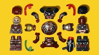 Lego Iron Man Nano Tech & Iron Patriot Unofficial Minifigure Marvel