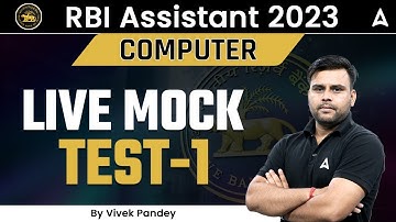 RBI Assistant Computer Awareness Live Mock Test 1 | By Vivek Pandey
