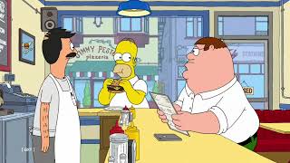 Family Guy: Peter and Homer meet at Bob's Burgers. Resimi
