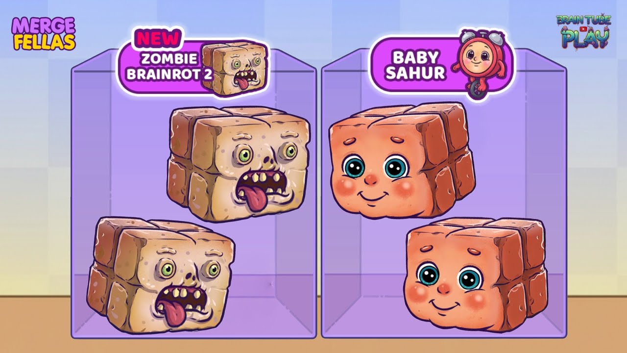 Merge fellas: 🔥New Update ZOMBIE BRAINROT 2 vs BABY SAHUR - MAX LEVEL BOSS 🚀 