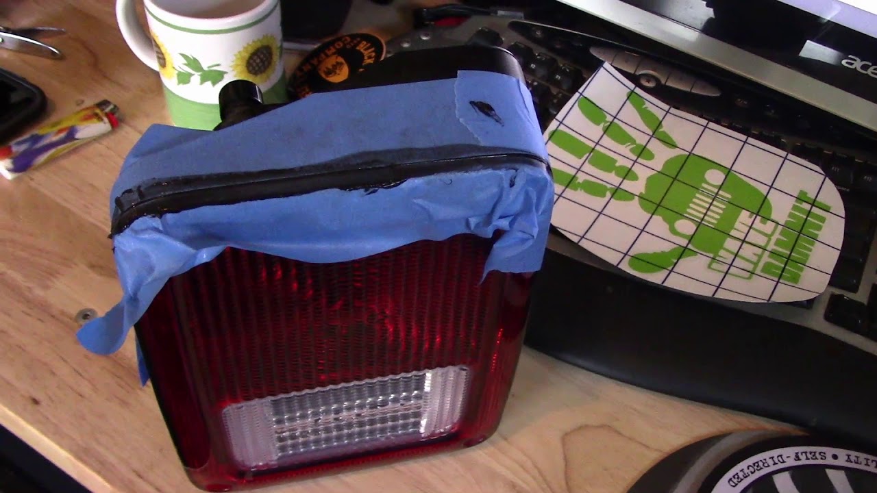 Leaking jeep taillight fix YouTube