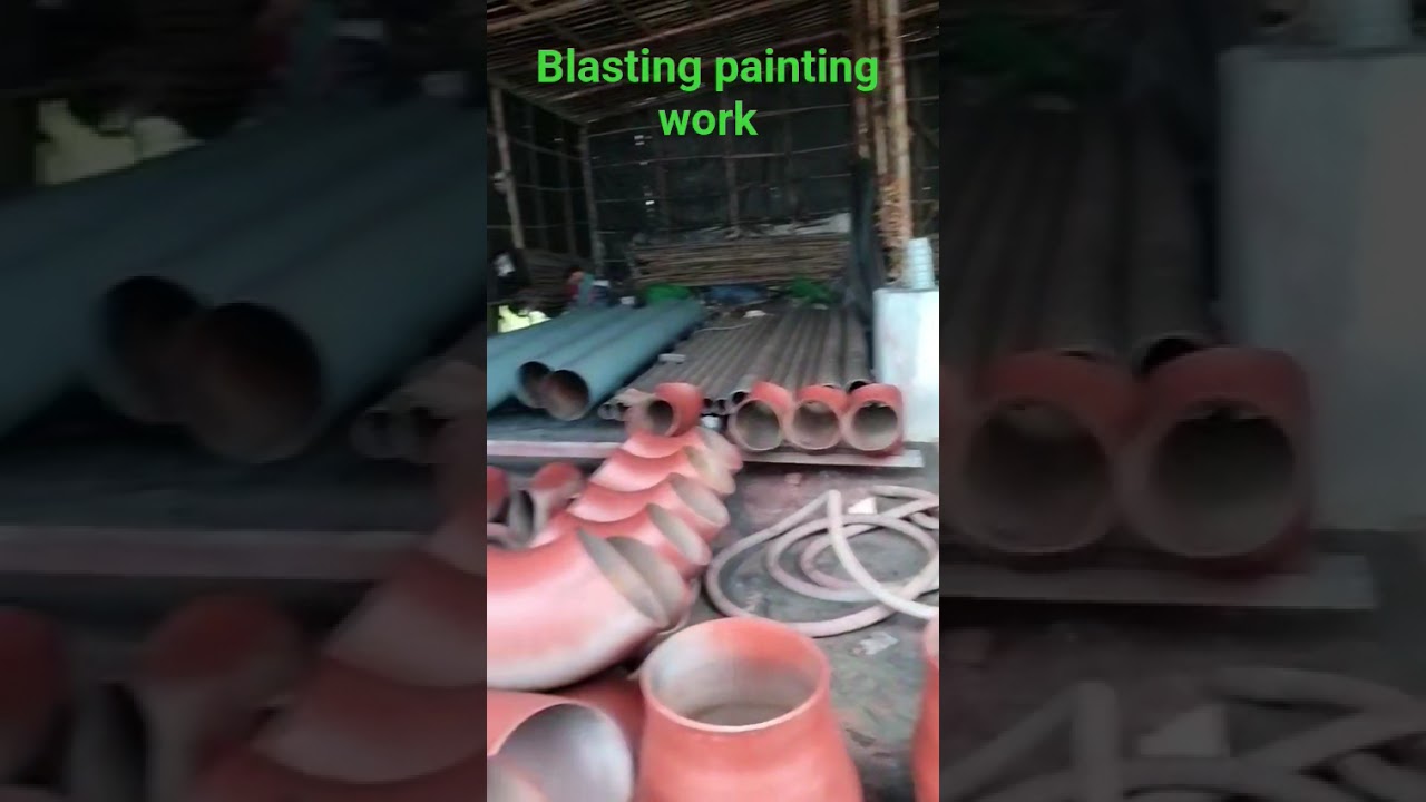 Blasting painting work 