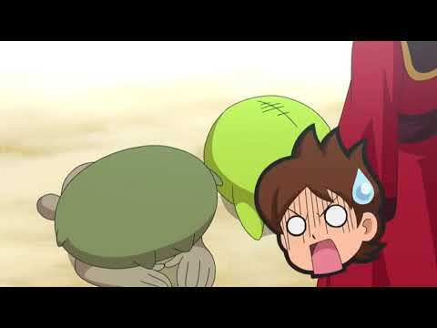 妖怪ウォッチ♪   第24話  エンマ大王 ハナホ人 パッカー シーン  &ラストシーン ぬらりひょん と エンマ大王