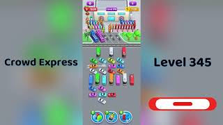 Crowd Express Level 345 Walkthrough 🚦 | Step-by-Step Solution | Go Answer