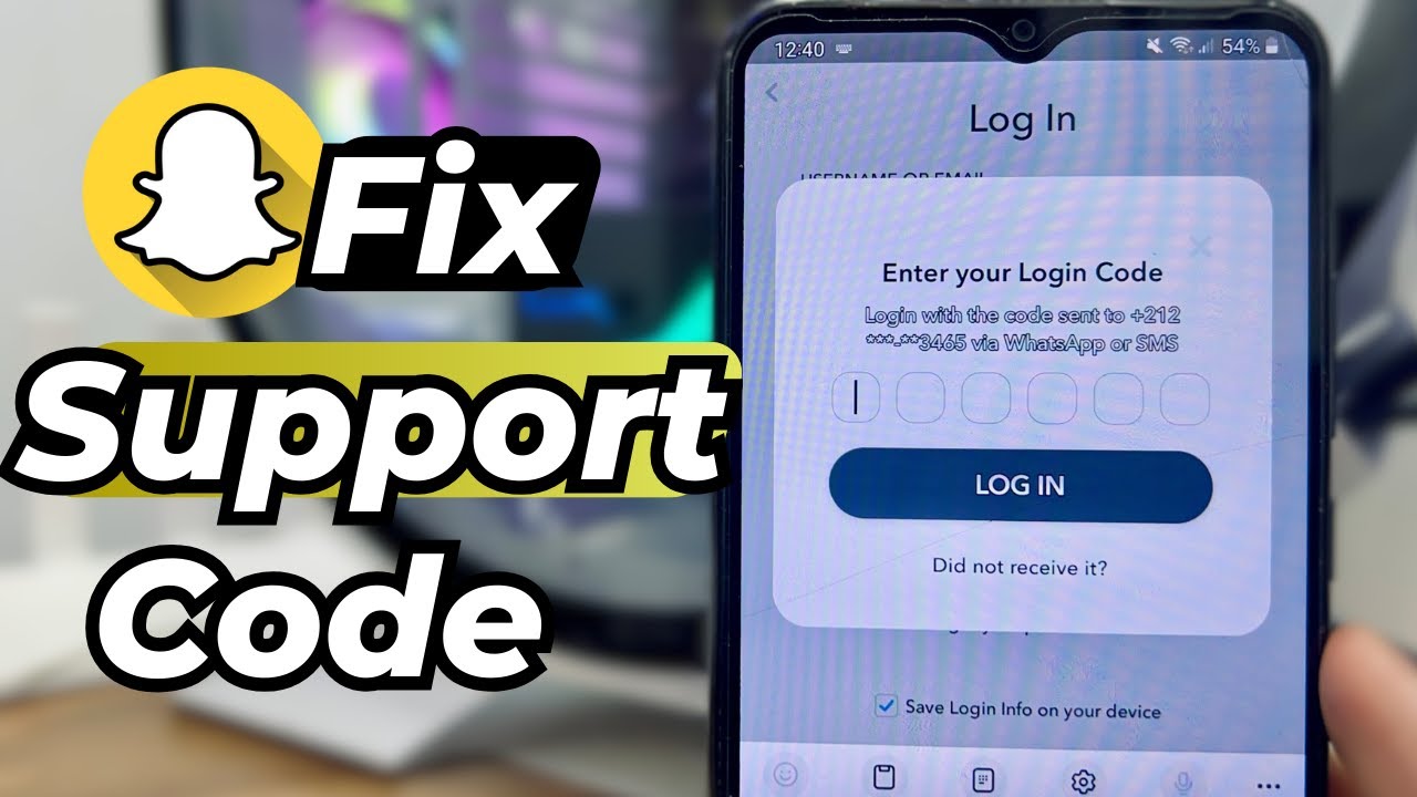 Как исправить код поддержки Snapchat