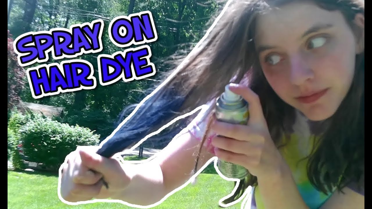TESTING SPRAY-ON  HAIR DYE!