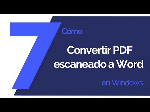 Cómo convertir PDF escaneado a Word en Windows