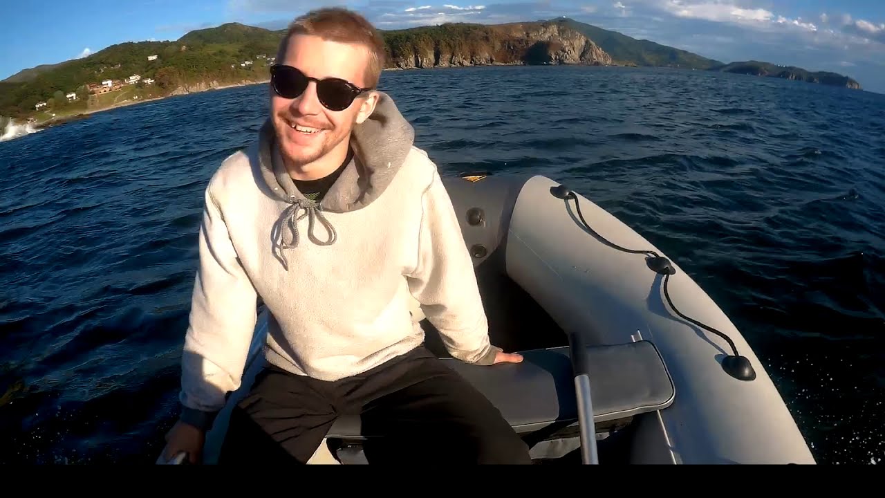 На моторке Андреевка-Витязь Motorboat POV travel