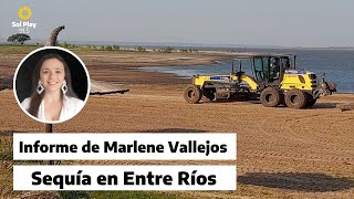Sequía en Entre Ríos | La bajante del Lago Salto Grande en Federación.